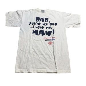 👕 VTG 1995 Bud Light “I Love You Man”‎ Stanley Desantis T-Shirt L 🍺